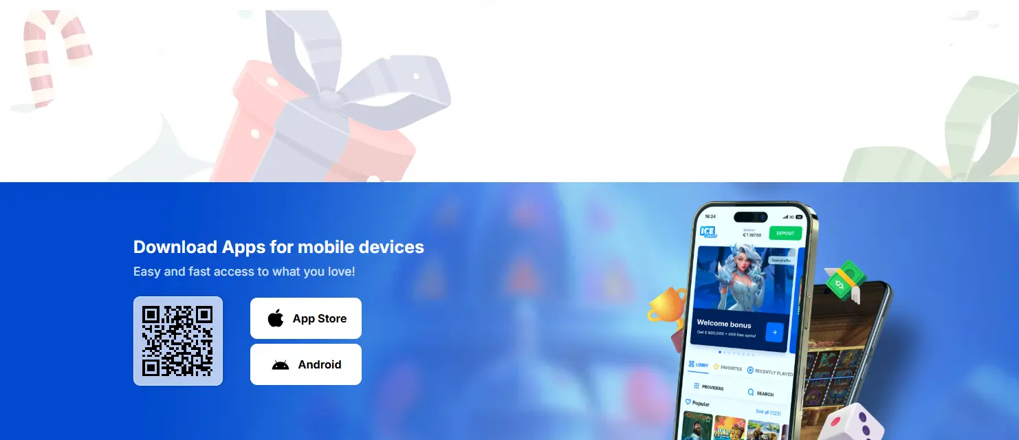 Ice Casino mobiliąja programėle